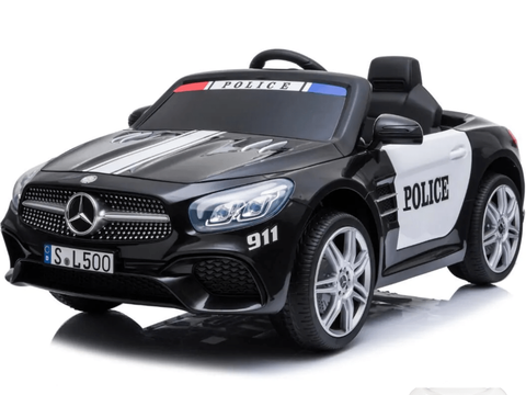 Mercedes SL500 Politie Elektrische Kinderauto 12V - Zwart