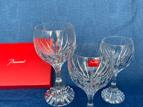 Baccarat " Massena" Set 3X Multi Glasses