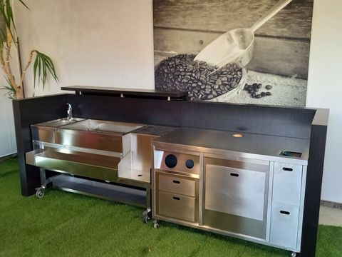 Compleet RVS Cocktail- en koffie station