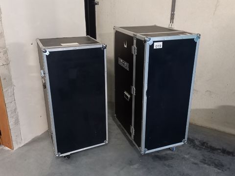 2 mobiele flightcases