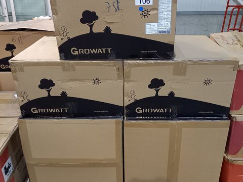 7st.nieuwe Growatt SPH 7000TL3 BH-UP driefasige hybride omvormers