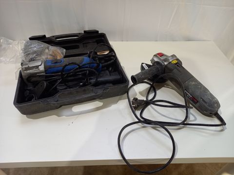 Powerplus haakse slijper + Hyundai multitool met koffer