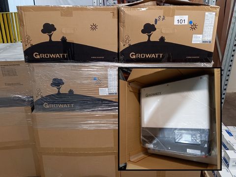 8st.nieuwe Growatt SPH 7000TL3 BH-UP driefasige hybride omvormers